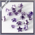 Beautiful Amethyst Star Shape Synthetic Gemstone